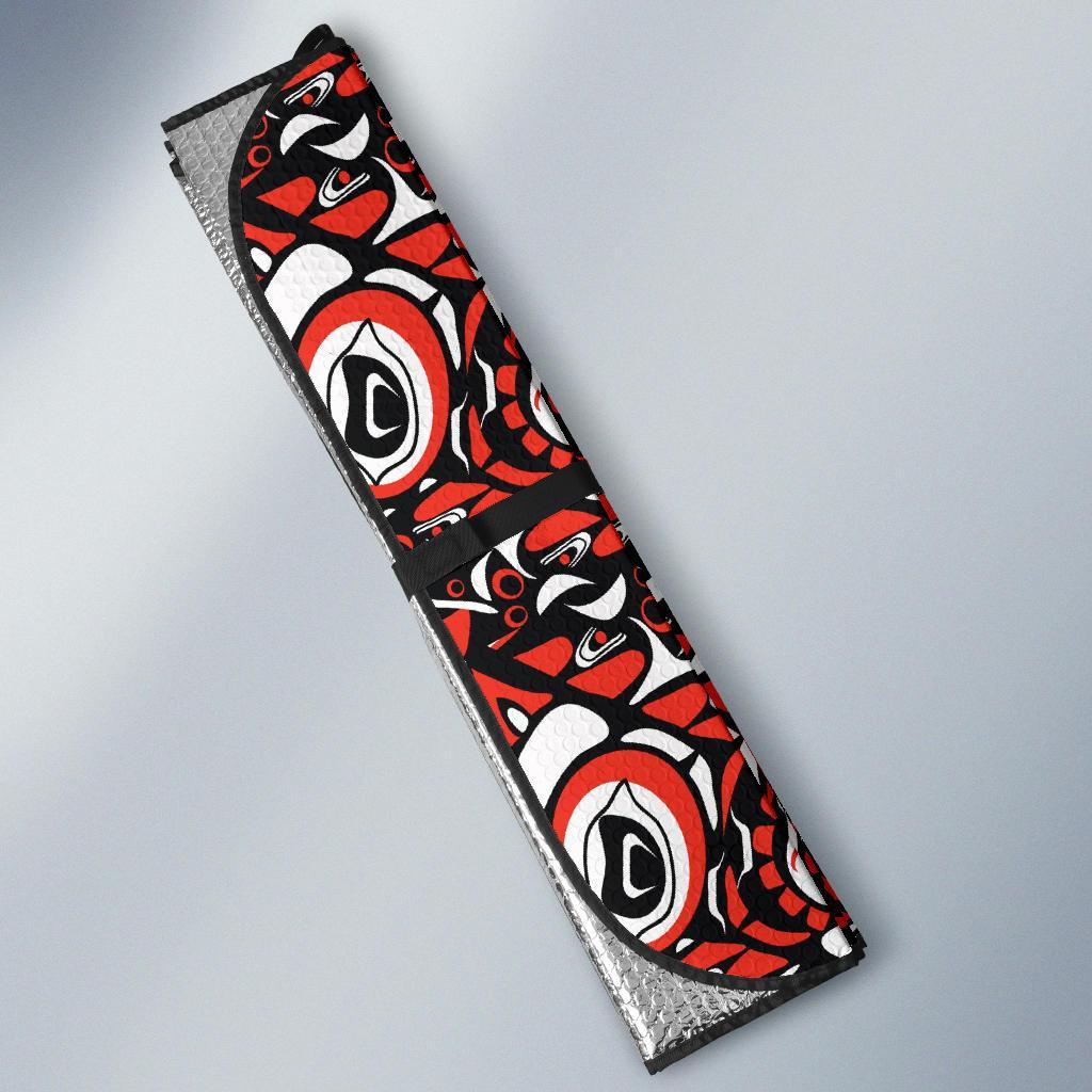 Native North American Themed Print Car Sun Shade For Windshield