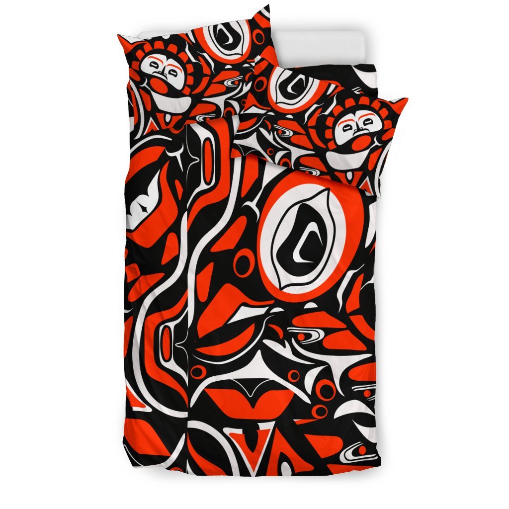 Native North American Themed Print Duvet Cover Bedding Set