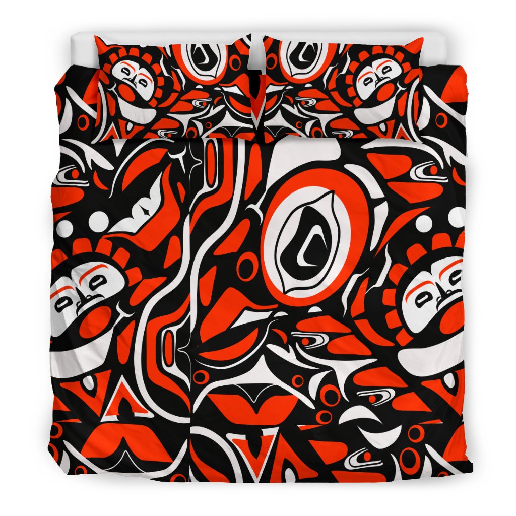 Native North American Themed Print Duvet Cover Bedding Set