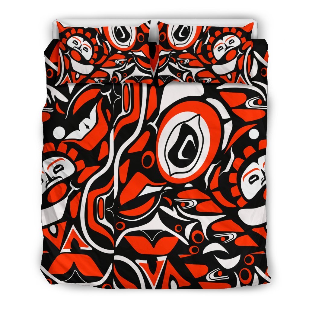 Native North American Themed Print Duvet Cover Bedding Set