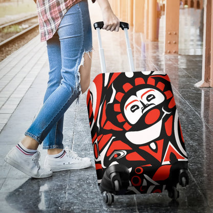 Native North American Themed Print Luggage Cover Protector