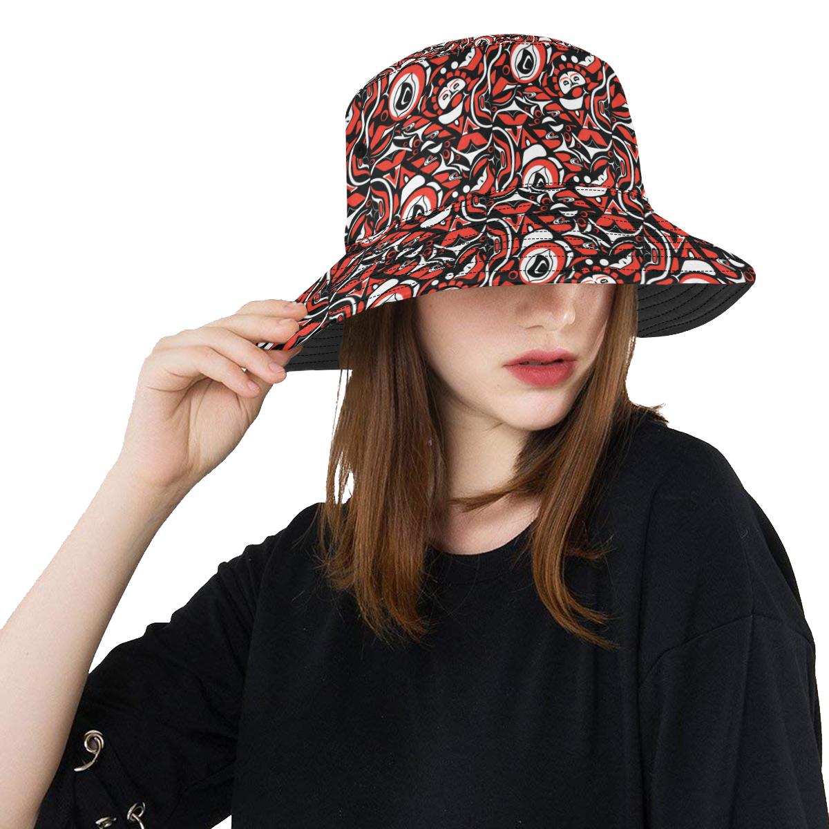 Native North American Themed Print Unisex Bucket Hat