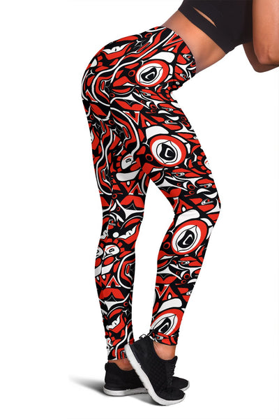 Native North American Themed Print Women Leggings