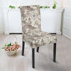 Nautical Map Design Themed Print Dining Chair Slipcover-JTAMIGO.COM