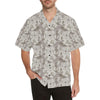 Nautical Map Design Themed Print Men Aloha Hawaiian Shirt