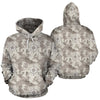 Nautical Map Design Themed Print Pullover Hoodie