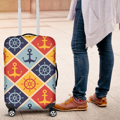 Nautical Pattern Design Themed Print Luggage Cover Protector