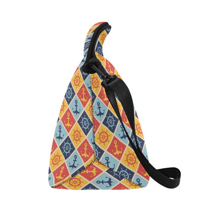 Nautical Pattern Design Themed Print Neoprene Lunch Bag (Model 1669)(Large)-JTAMIGO.COM