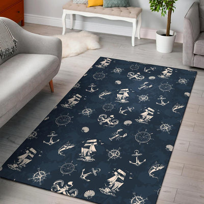 Nautical Sea Themed Print Area Rugs-JTAMIGO.COM