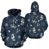 Nautical Sea Themed Print Pullover Hoodie