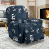 Nautical Sea Themed Print Recliner Slipcover-JTAMIGO.COM