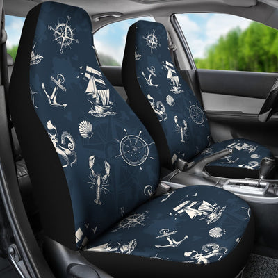 Nautical Sea Themed Print Universal Fit Car Seat Covers