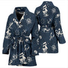 Nautical Sea Themed Print Women Bath Robe-JTAMIGO.COM