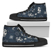 Nautical Sea Themed Print Women High Top Shoes