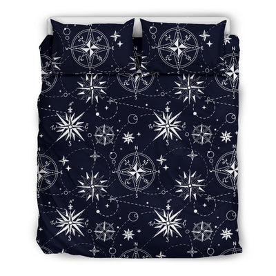 Nautical Sky Design Themed Print Duvet Cover Bedding Set