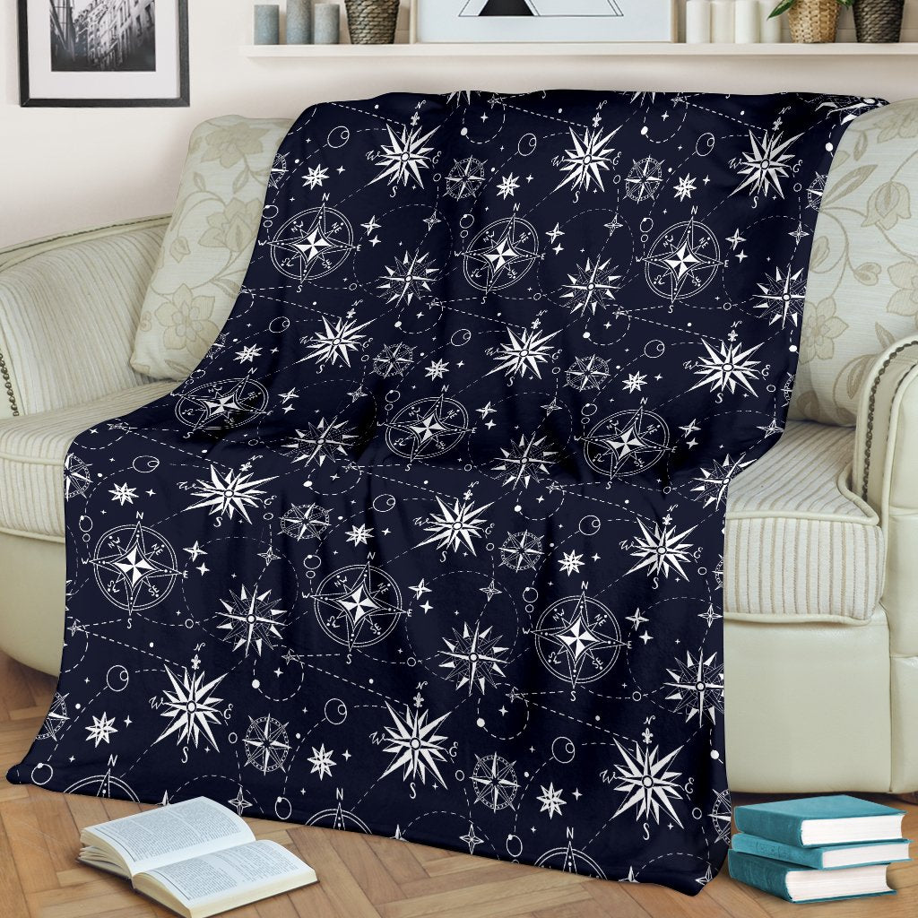 Nautical Sky Design Themed Print Fleece Blanket