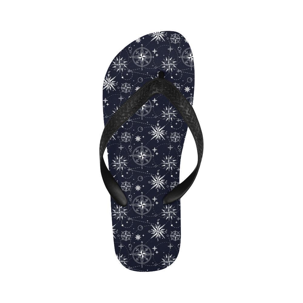 Nautical Sky Design Themed Print Flip Flops-JTAMIGO.COM