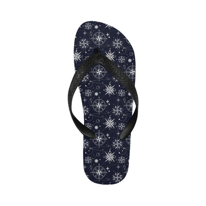 Nautical Sky Design Themed Print Flip Flops-JTAMIGO.COM