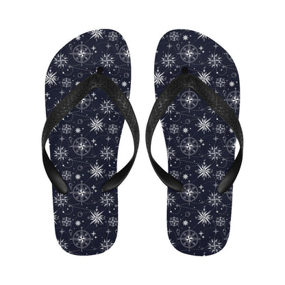 Nautical Sky Design Themed Print Flip Flops-JTAMIGO.COM