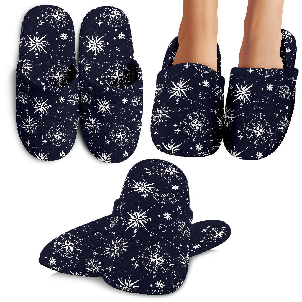 Nautical Sky Design Themed Print House Slippers