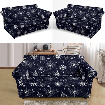 Nautical Sky Design Themed Print Loveseat Slipcover-JTAMIGO.COM