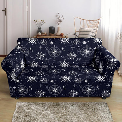 Nautical Sky Design Themed Print Loveseat Slipcover-JTAMIGO.COM