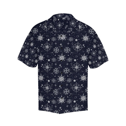 Nautical Sky Design Themed Print Men Aloha Hawaiian Shirt