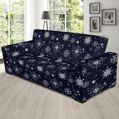 Nautical Sky Design Themed Print Sofa Slipcover-JTAMIGO.COM