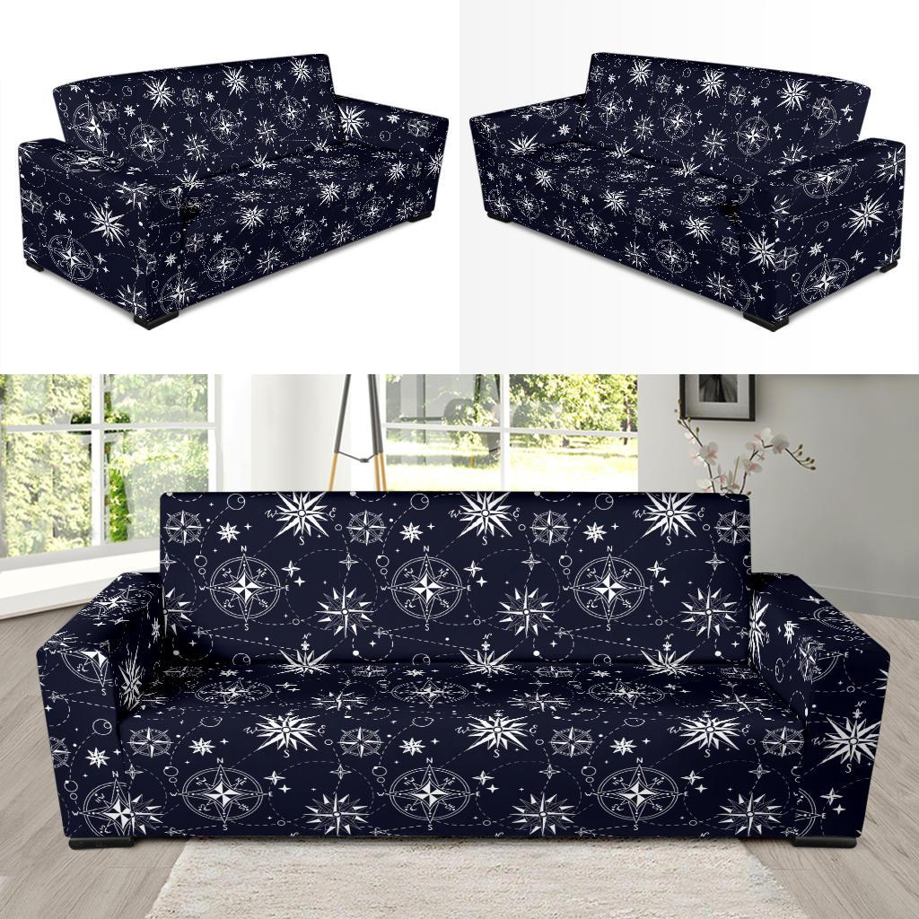 Nautical Sky Design Themed Print Sofa Slipcover-JTAMIGO.COM