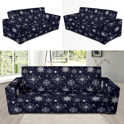 Nautical Sky Design Themed Print Sofa Slipcover-JTAMIGO.COM