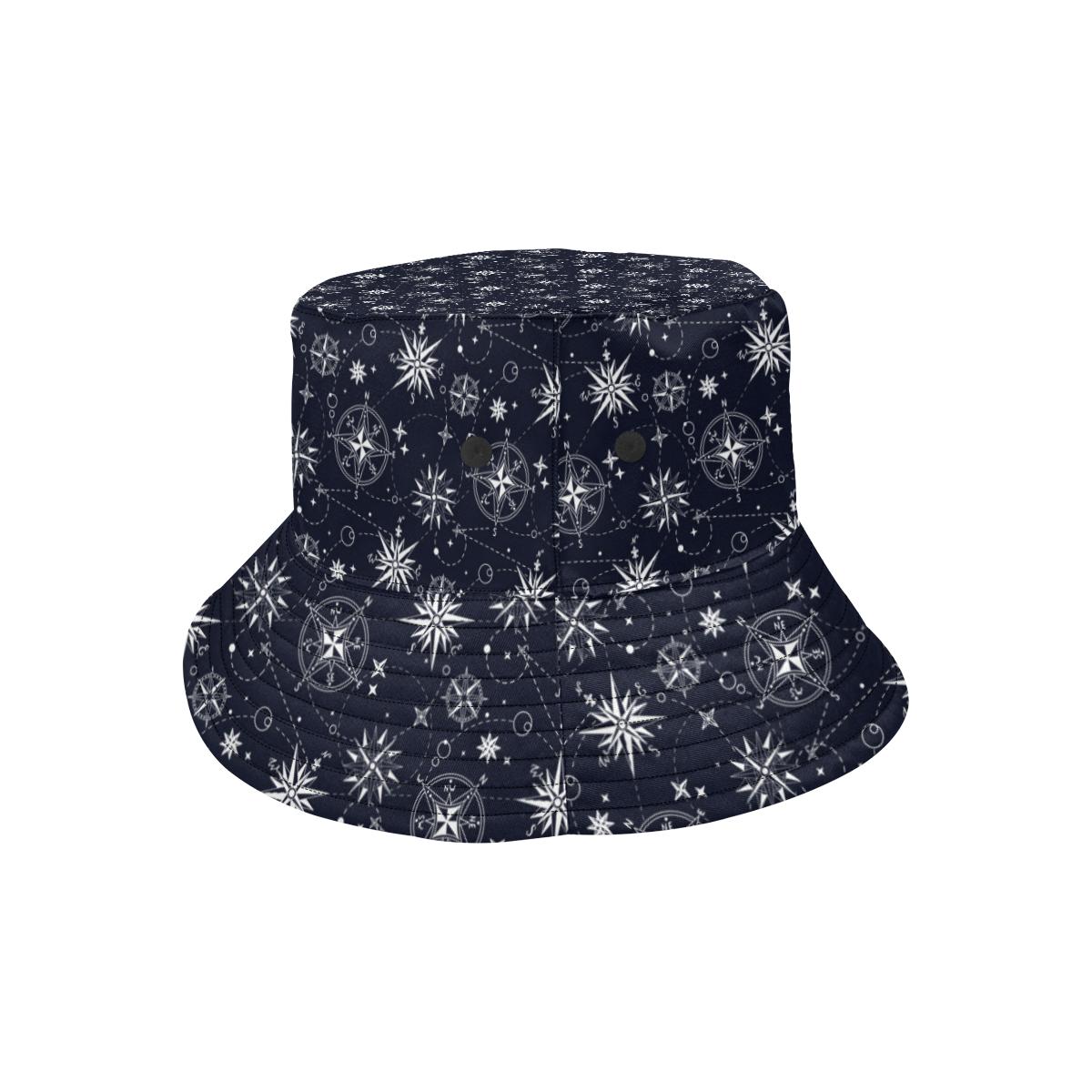 Nautical Sky Design Themed Print Unisex Bucket Hat