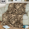 Nautical Tattoo Design Themed Print Fleece Blanket