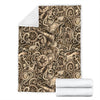 Nautical Tattoo Design Themed Print Fleece Blanket
