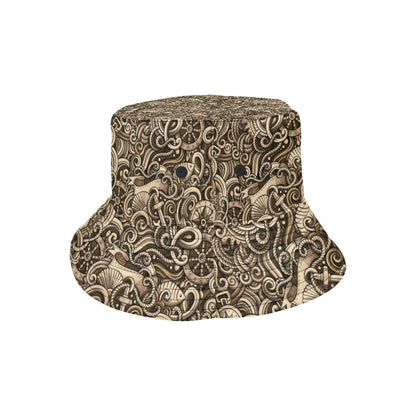 Nautical Tattoo Design Themed Print Unisex Bucket Hat