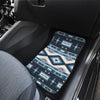 Navajo Dark Blue Print Pattern Car Floor Mats