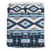 Navajo Dark Blue Print Pattern Duvet Cover Bedding Set