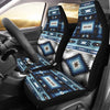 Navajo Dark Blue Print Pattern Universal Fit Car Seat Covers
