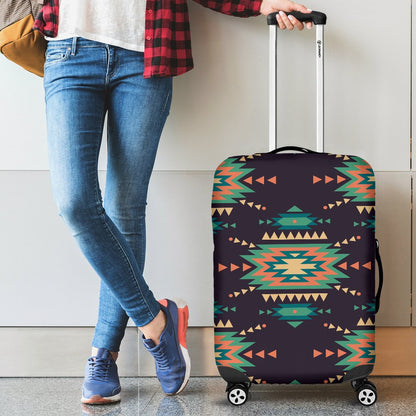 Navajo Geometric Style Print Pattern Luggage Cover Protector