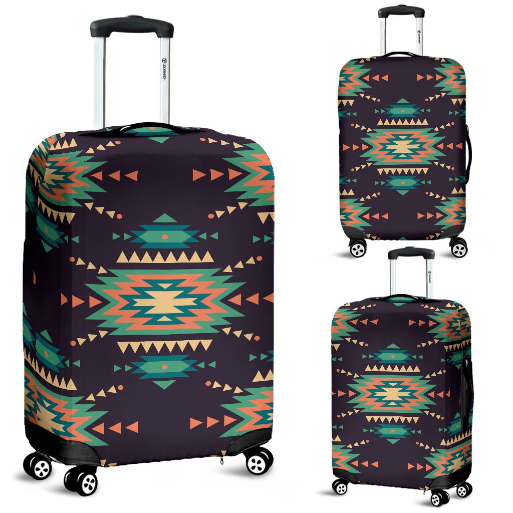Navajo Geometric Style Print Pattern Luggage Cover Protector