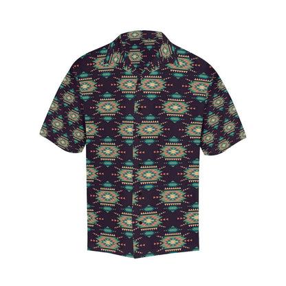 Navajo Geometric Style Print Pattern Men Aloha Hawaiian Shirt