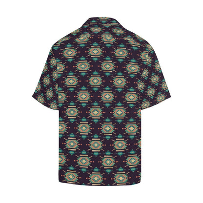 Navajo Geometric Style Print Pattern Men Aloha Hawaiian Shirt