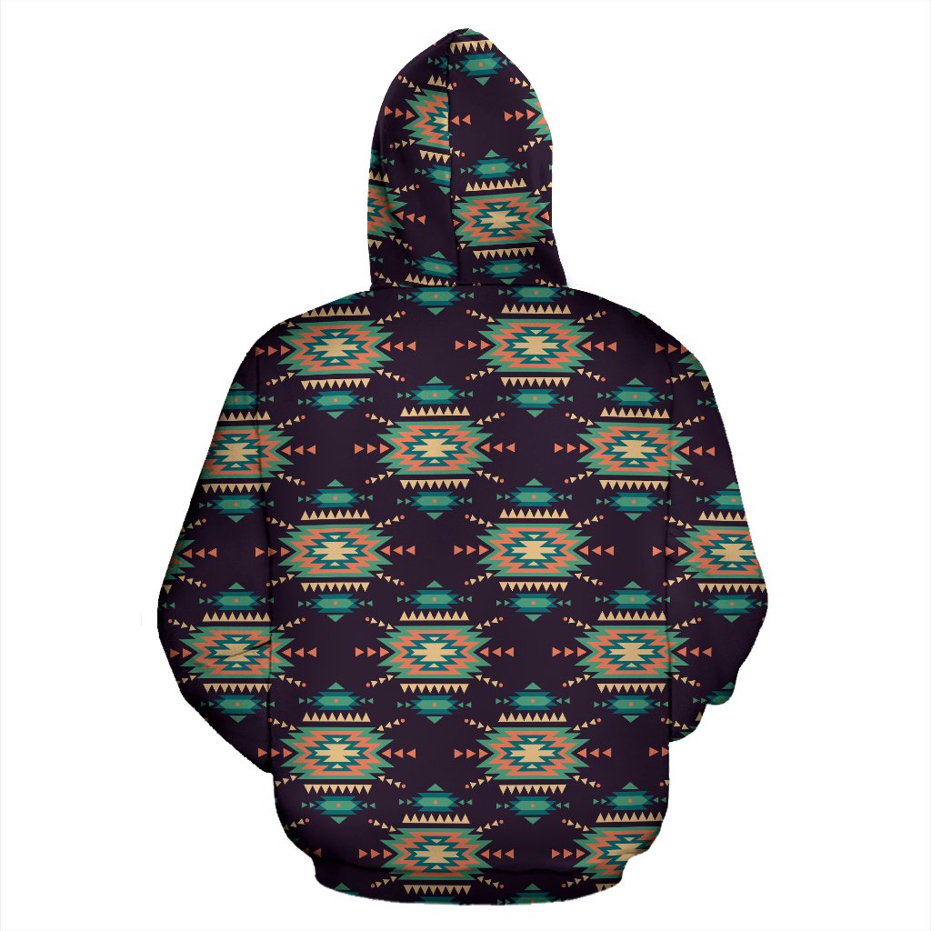 Navajo Geometric Style Print Pattern Pullover Hoodie