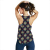 Navajo Geometric Style Print Pattern Women Racerback Tank Top