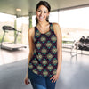 Navajo Geometric Style Print Pattern Women Racerback Tank Top