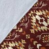Navajo Native Color Print Pattern Fleece Blanket