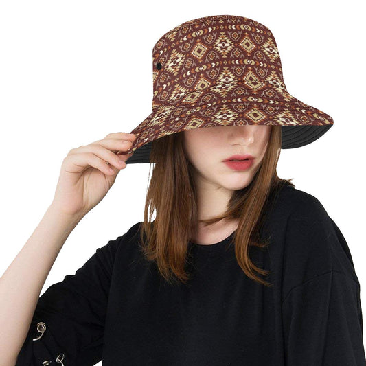 Navajo Native Color Print Pattern Unisex Bucket Hat