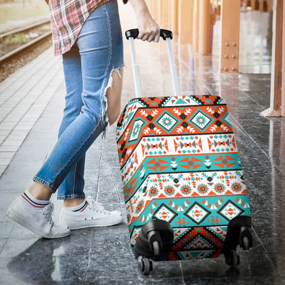 Navajo Style Print Pattern Luggage Cover Protector