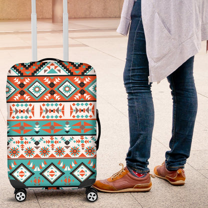 Navajo Style Print Pattern Luggage Cover Protector