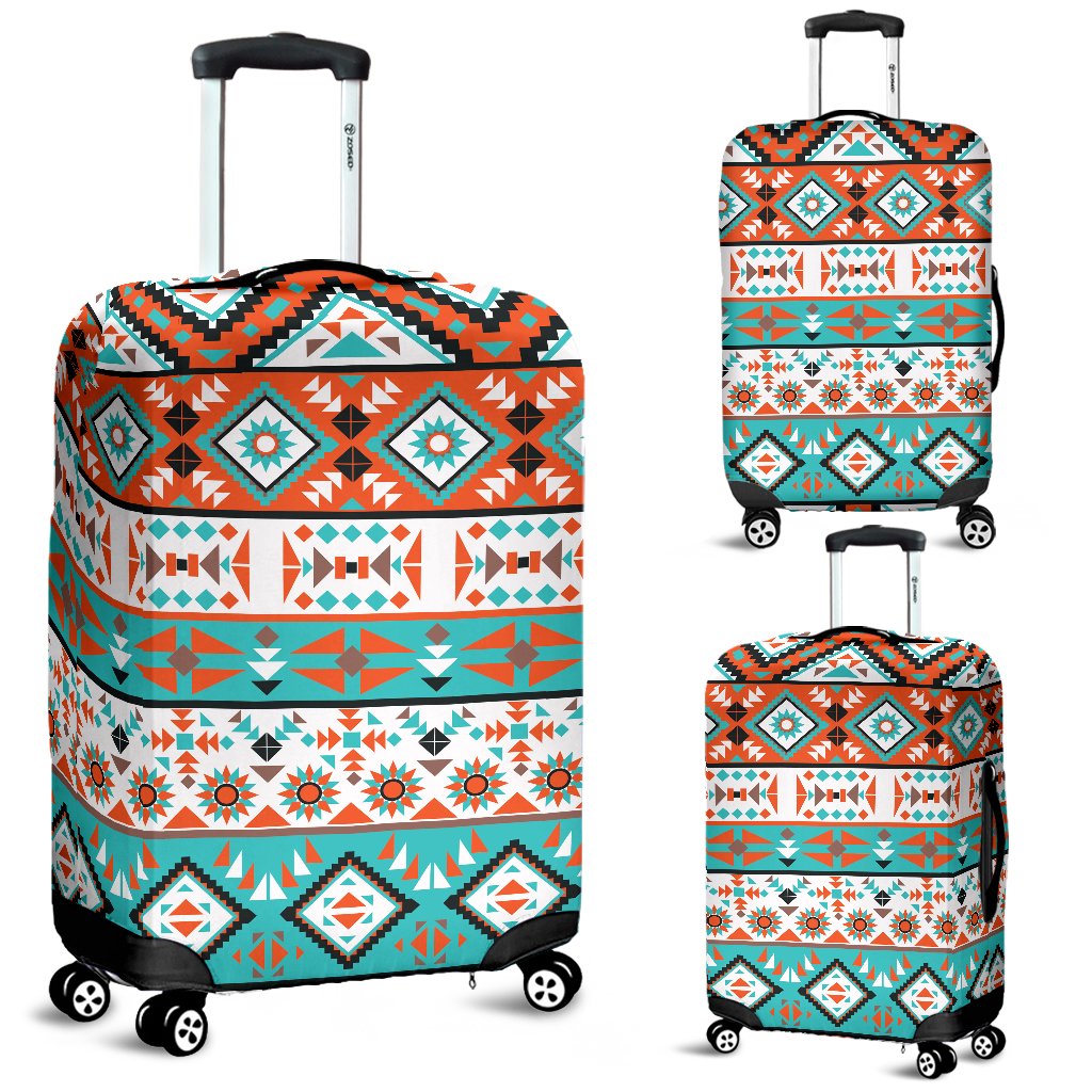 Navajo Style Print Pattern Luggage Cover Protector