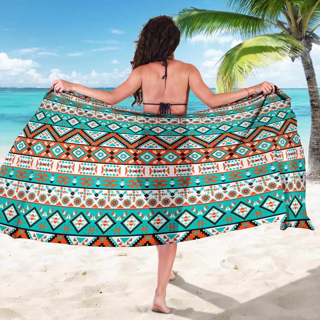 Navajo Style Print Pattern Sarong Pareo Wrap